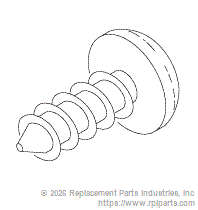 RPI RPH742 Phillips Pan Head Screw #6 