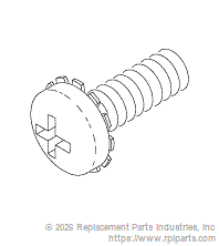 RPI RPH817 Screw (#8-32 X 1/2" Sems) 