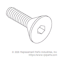 RPI RPH933 Screw (M3 X 10Mm S/S Flat Hd. Allen)
