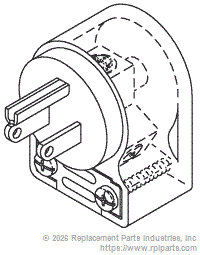 RPI RPP597 Hospital Grade Male Plug (15A @ 125Vac, Nema 5-15P, Right Angle)