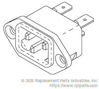 RPI RPR583 Ac Inlet Receptacle