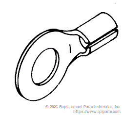 RPI RPT019 #8 Ring Terminal (High Temperature)