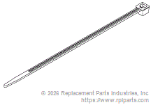 RPI RPT375 Cable Tie (12" Black)