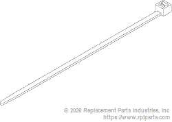 RPI RPT396 Cable Tie (4" Gray) 