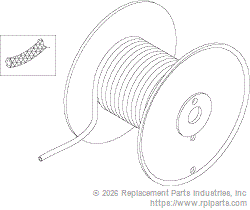RPI RPT441 Tubing (.50" Id X .73" Od Clear/Braided)