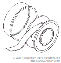 RPI RPT580 1/2" Teflon Thread Sealing Tape