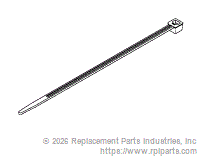 RPI RPT661 Cable Tie (6" White) 