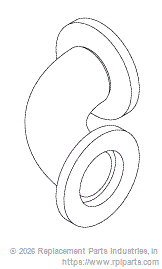 RPI RXF079 Vacuum Radius Elbow (3/4") 