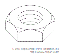 RPI RXH084 Hex Nut (