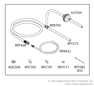 RPI SCK037 Drain Kit With Pump Filter