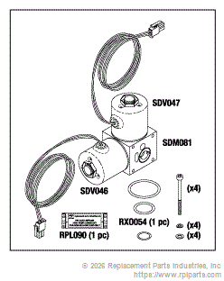 RPI SDA048 Valve Manifold Assembly 
