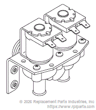 RPI SSV024 Dual Water Inlet Valve (Sol-5 & 7) 