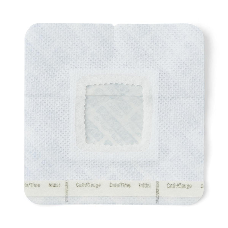 Medline IV Dressing SorbaView 2000 Window Dressing Fabric / Film 4 X 4 Inch / 1.25 Inch Window Sterile (SV46XT / CS)