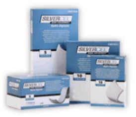 Silver Alginate Dressing Silvercel Non-Adherent 4 X 8 Inch Rectangle Sterile 
