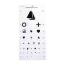 Dukal Corporation Dukal Tech-Med Eye Charts  Kindergarten Eye Chart 20 ft, Non-Reflective Matte