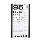 Dukal Corporation Dukal Tech-Med Eye Charts  Pocket Eye Chart, Use at 14", Provides 20/800 Dist
