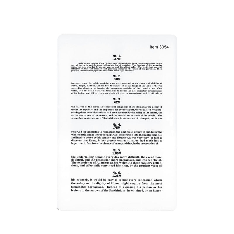 Dukal Corporation Dukal Tech-Med Eye Charts  Jaegar Eye Chart