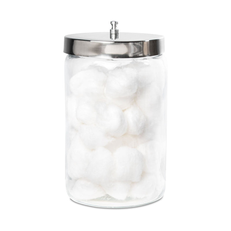 Dukal Corporation Dukal Tech-Med Sundry Jars  Sundry Jars, Glass, Unlabeled, Stainless Steel Lid