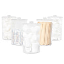 Dukal Corporation Dukal Tech-Med Sundry Jars  Clear Plastic Sundry Jars, Plastic Lids, 6½"H x 4¼