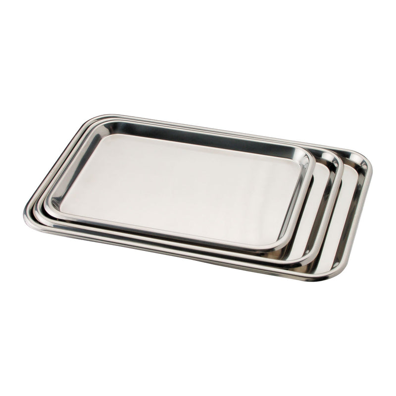 Dukal Corporation Dukal Tech-Med Instrument Trays  Flat Instrument Tray, 15 1/8" x 10½" x 5/8", Stain