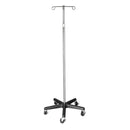 I.V. POLE 2 HOOK 5 CASTER