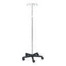 I.V. POLE 4 HOOK 5 CASTER