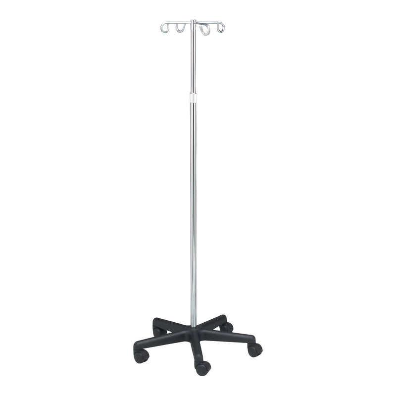 Dukal Corporation Dukal Tech-Med Iv Pole  IV Pole, 4 Hook, 5 Caster, Adjust 47" - 84" (14 ea
