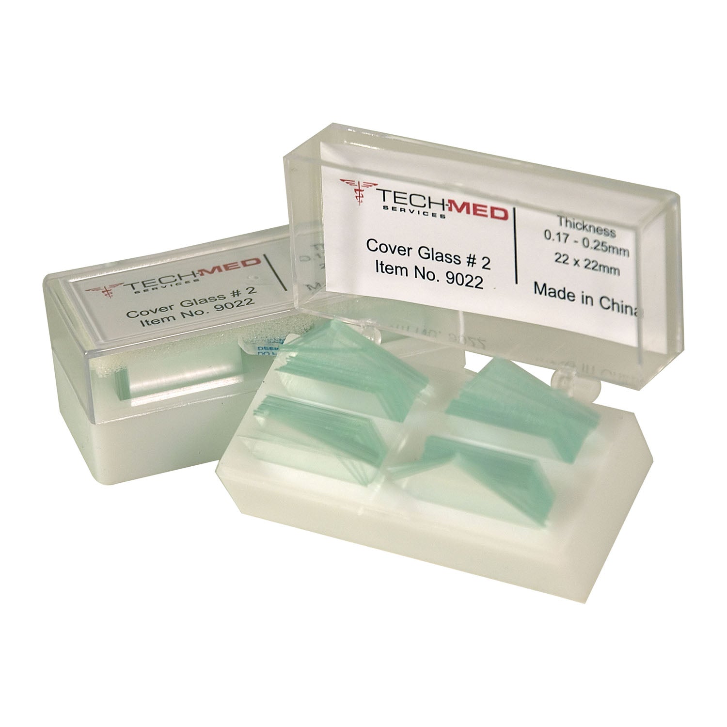 Dukal Corporation Dukal Tech-Med Cover Glass  Glass, 22mm x 22mm, #2 Thickness, 2 oz/ea