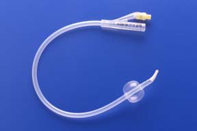 Foley Catheter Rusch 2-Way Coude Tip 5 cc Balloon 18 Fr. Silicone 