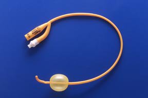 Foley Catheter Rusch PureGold 2-Way / Tiemann / One Eye Coude Tip 30 cc Balloon 22 Fr. PTFE (Teflon) Coated Latex (Box of 10)