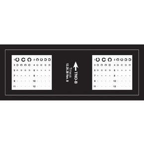 Vision Screening Slide Titmus 20 Foot Distance Acuity Test 