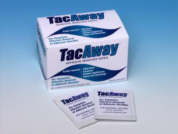 Adhesive Remover TacAway Wipe 50 per Box Alcohol Based 