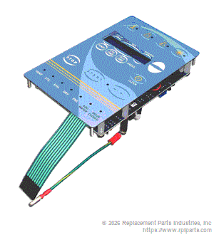 RPI TUA159 Lcd Display Assembly (Blue) 