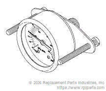 RPI TUG020 Pressure Gauge 