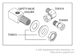 RPI TUH031 Safety Valve Holder 