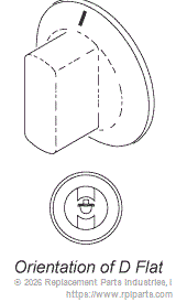 RPI TUK050 Thermostat Knob 