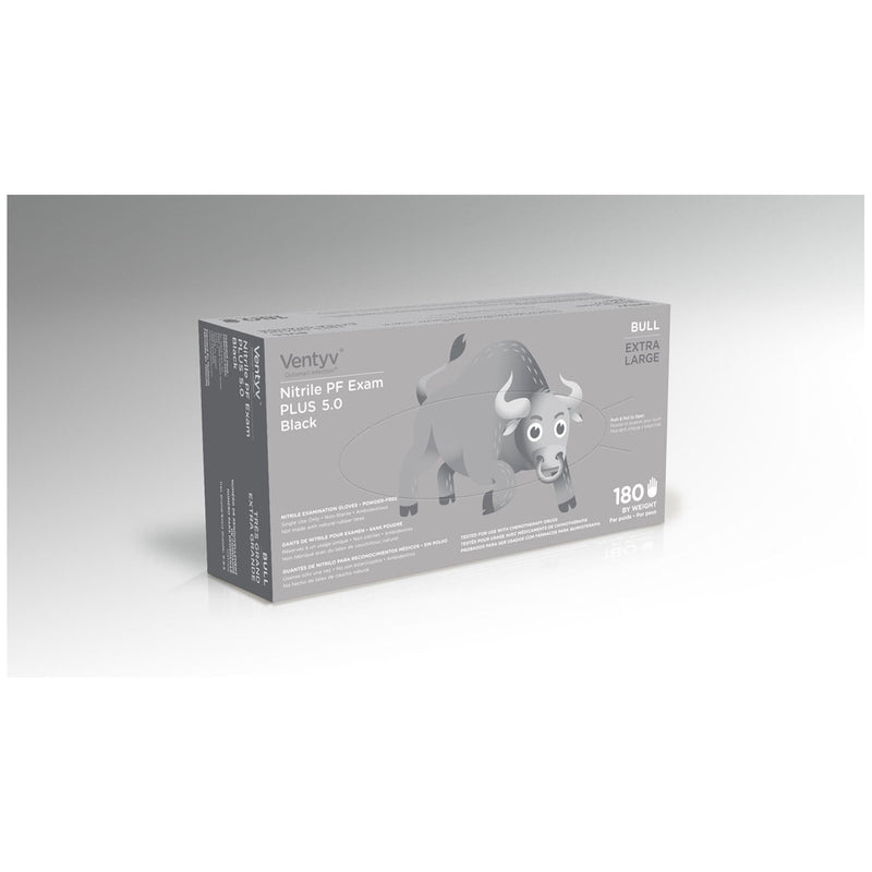 Ventyv Nitrile Powder Free Exam Glove Plus 5.0 (Bull)  Glove, Exam, Nitrile, Plus, Bull, Powder-Free, X-L
