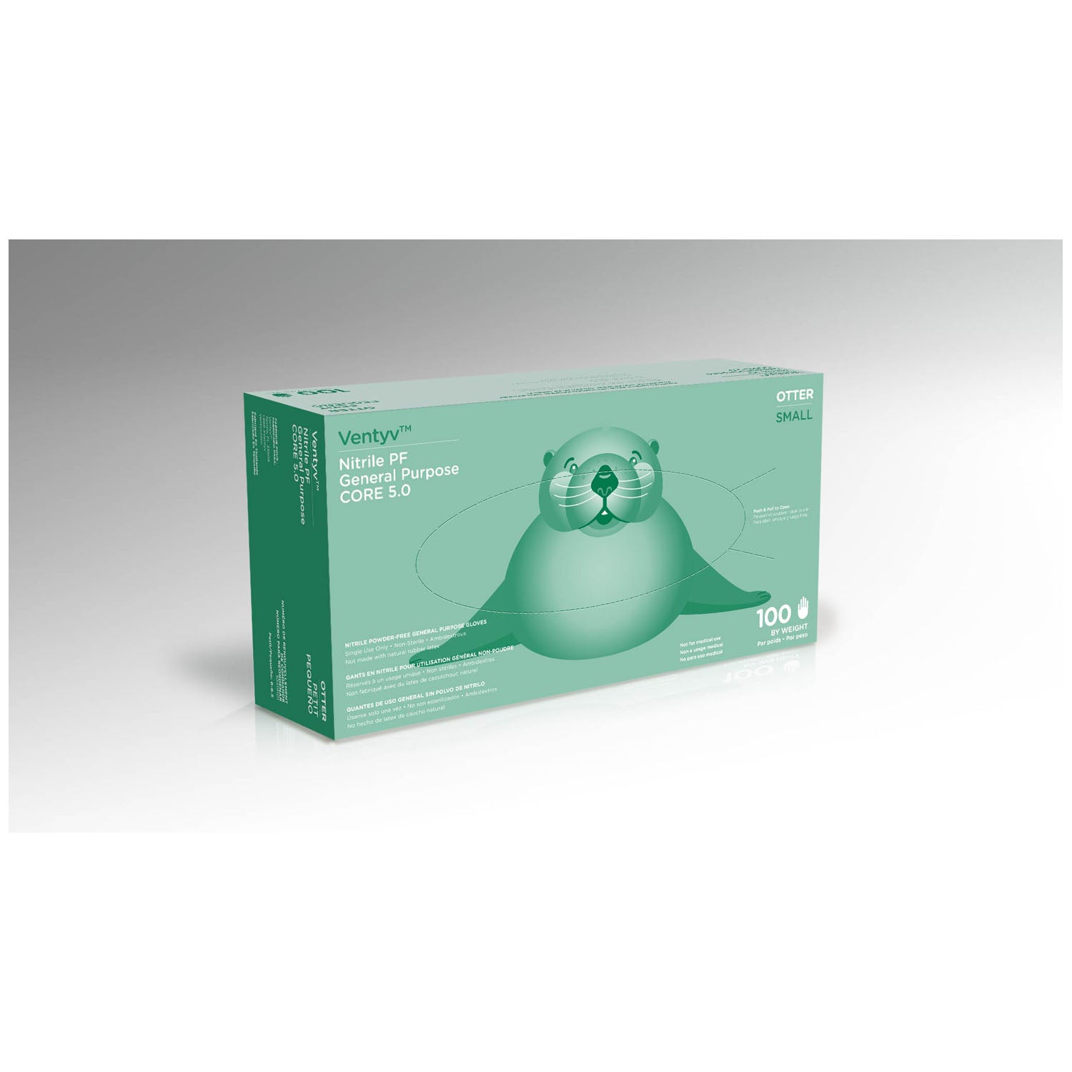 GLOVE GEN PURP NITRILE PF SMPOLY COAT BLUE 100/BX 10BX/CS