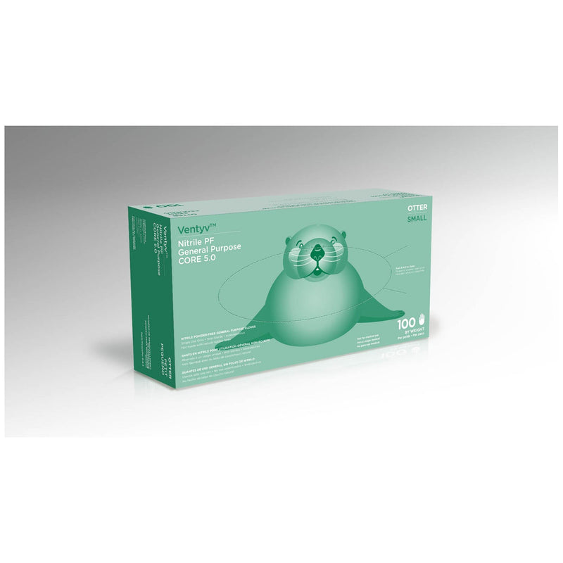 Ventyv Core 5.0 Nitrile General Purpose Gloves (Otter)  Glove, General Purpose, Nitrile, Poly Coated, Text