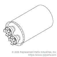 RPI VPC153 Capacitor (25Μf, 370Vac)