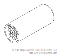 RPI VPC161 Capacitor (378-454Μf, 110Vac)