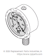 RPI VPG048 Vacuum Gauge (Liquid Filled)
