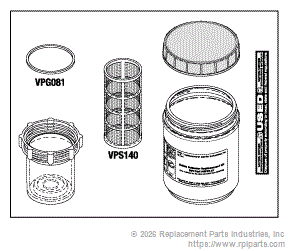 RPI VPK137 Solids Collector Replacement Kit 