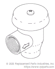 RPI VPV021 Anti-Syphon Valve (1/4")