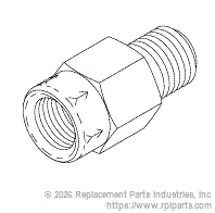 RPI VPV057 Check Valve (1/4" In-Line)