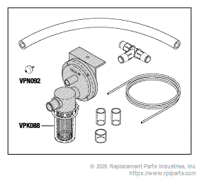 RPI VPV083 Cuspidor Drain Valve (Vada Trap) 