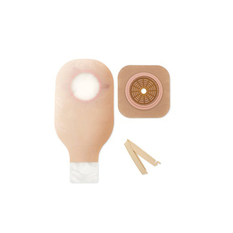 Hollister Ostomy Pouch New Image Two-Piece System Flat, Trim to Fit Up to 2-1/4 Inch Stoma Drainable (5/BX) 