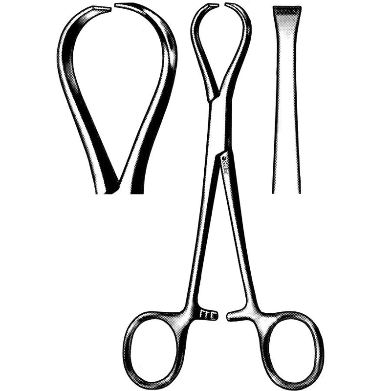 Sklar Jackson Tendon Seizing Forceps 6", Straight, 4X5 Teeth - 47-3516 