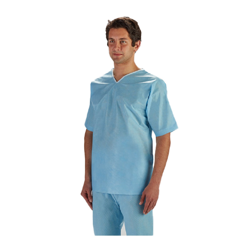 Graham Medical Products Patient Shirt X-Large Blue Without Pockets Short Sleeve Unisex (30/CS) 