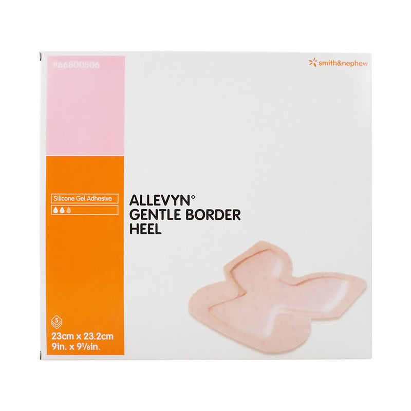 Allevyn Gentle Border Heel Foam Dressing, 23 x 23.2 Centimeters (Case of 35)